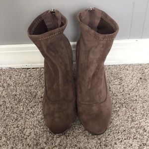Heeled booties NWOT